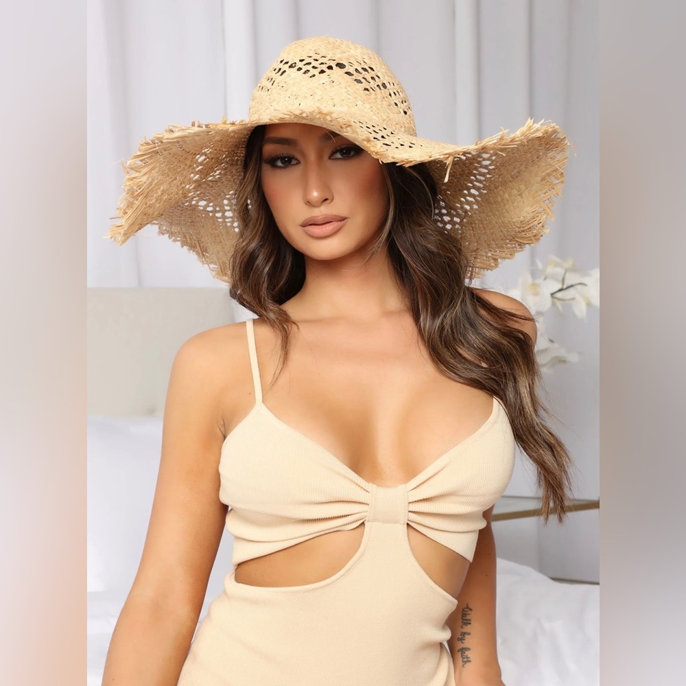 New Weekend on Vacation Sun Hat - Tan